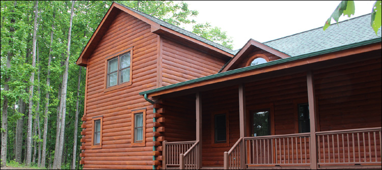 Log Home Staining in Peachland,  North Carolina